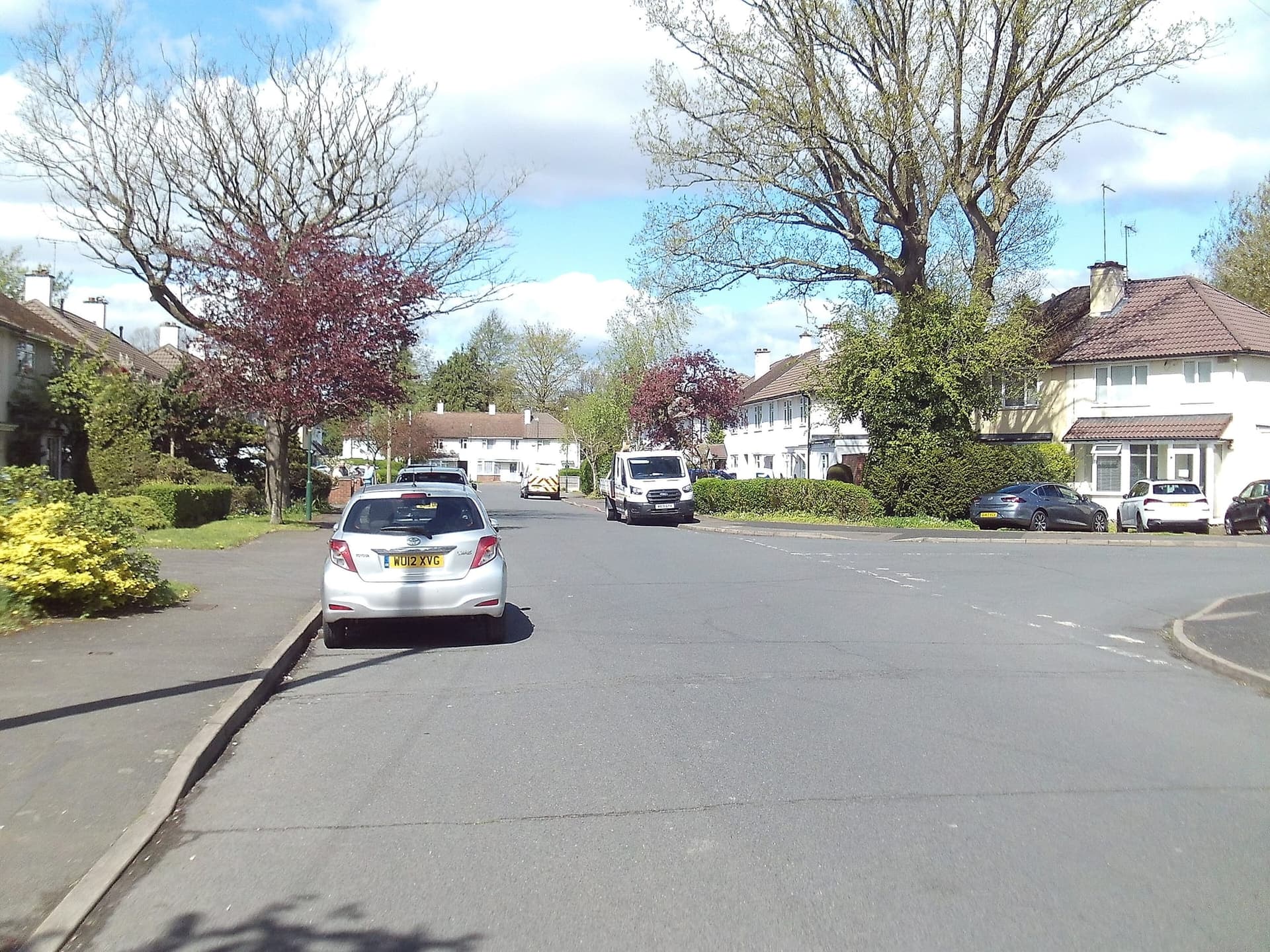 Detached and semi-detached houses on Shirley Park Road, Shirley, Solihull